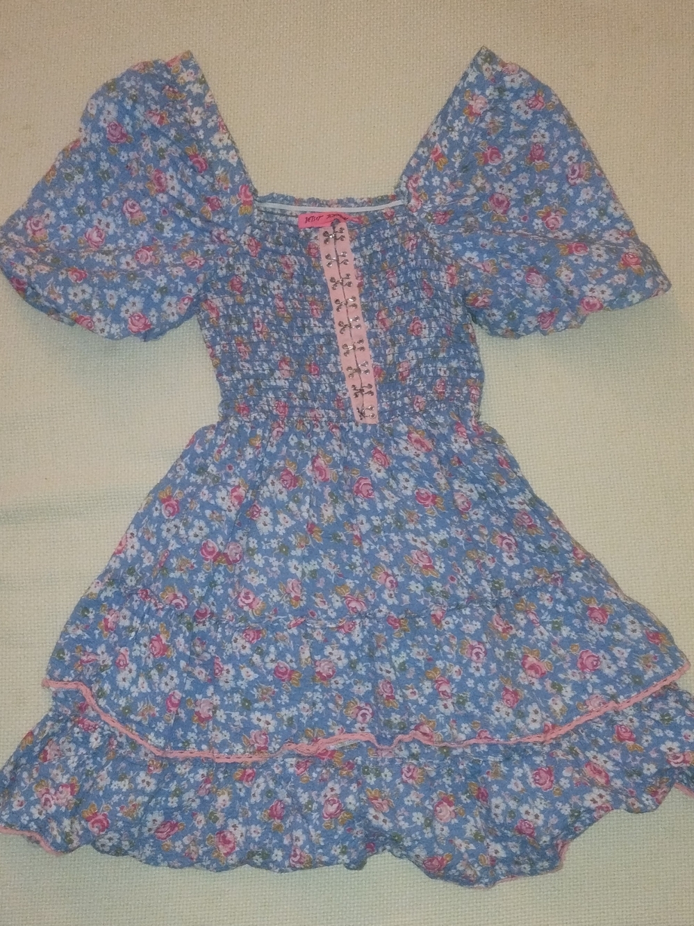 Betsey Johnson Women's XS Floral Peplum Dress